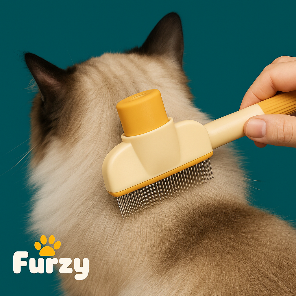 Furzy™ – Brosse Auto-Nettoyante 🐾