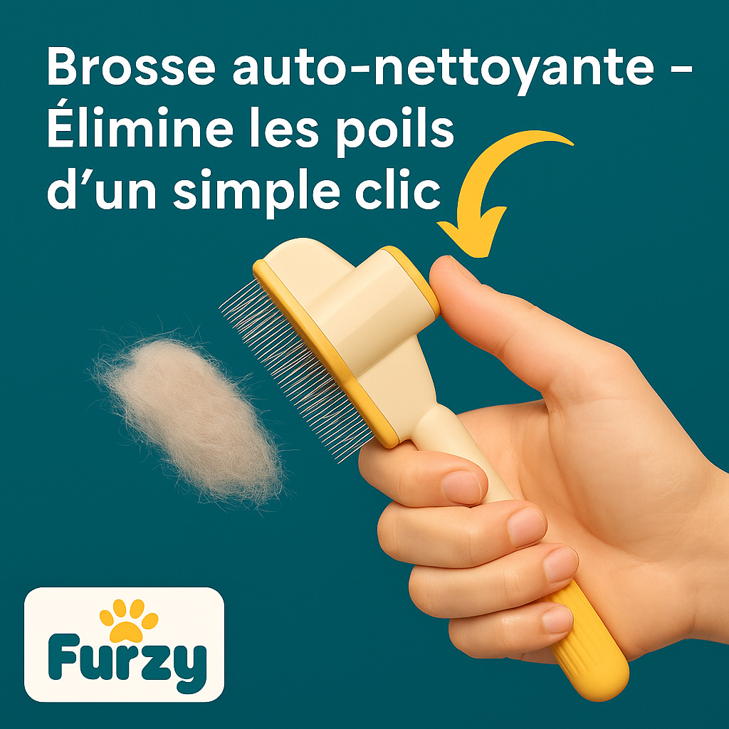 Furzy™ – Brosse Auto-Nettoyante 🐾