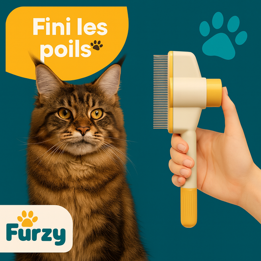 Furzy™ – Brosse Auto-Nettoyante 🐾